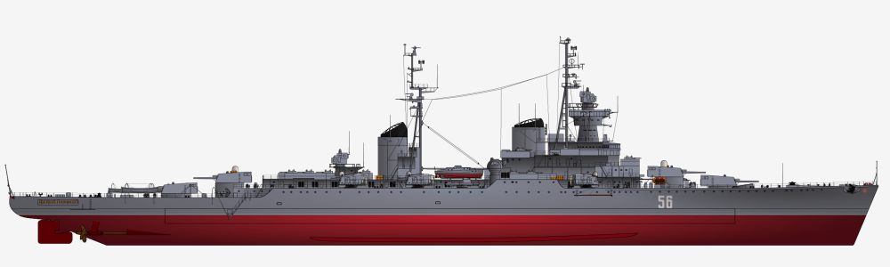 波扎尔斯基号轻巡洋舰为旗舰的特遣考察队从北莫尔斯克出航,在叶