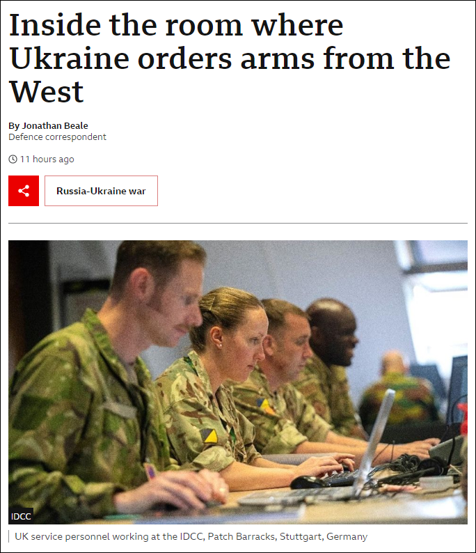 BBC探访机密军事中心：负责协调西方对乌军援