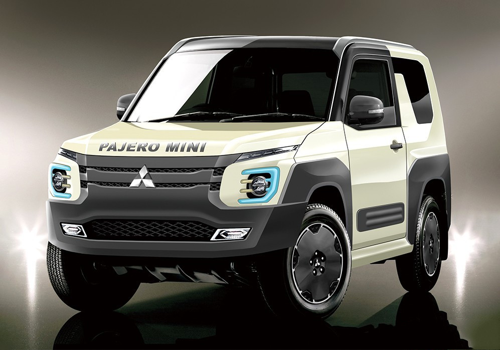 全球首款纯电版帕杰罗mini渲染图曝光正式启用电动驱动