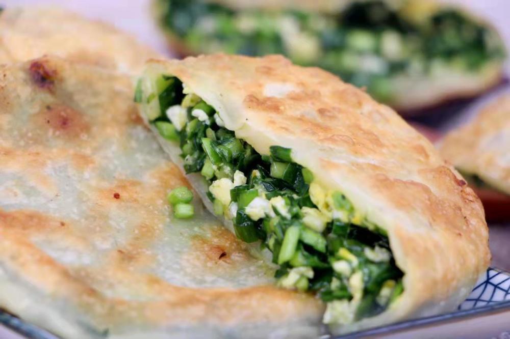 冬奥美食香天下之金丰韭菜鸡蛋馅饼