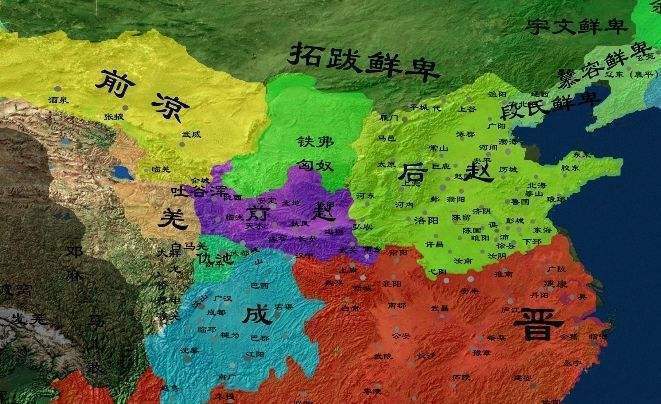 公元337年,鮮卑族慕容部落,在遼東建立了燕國.