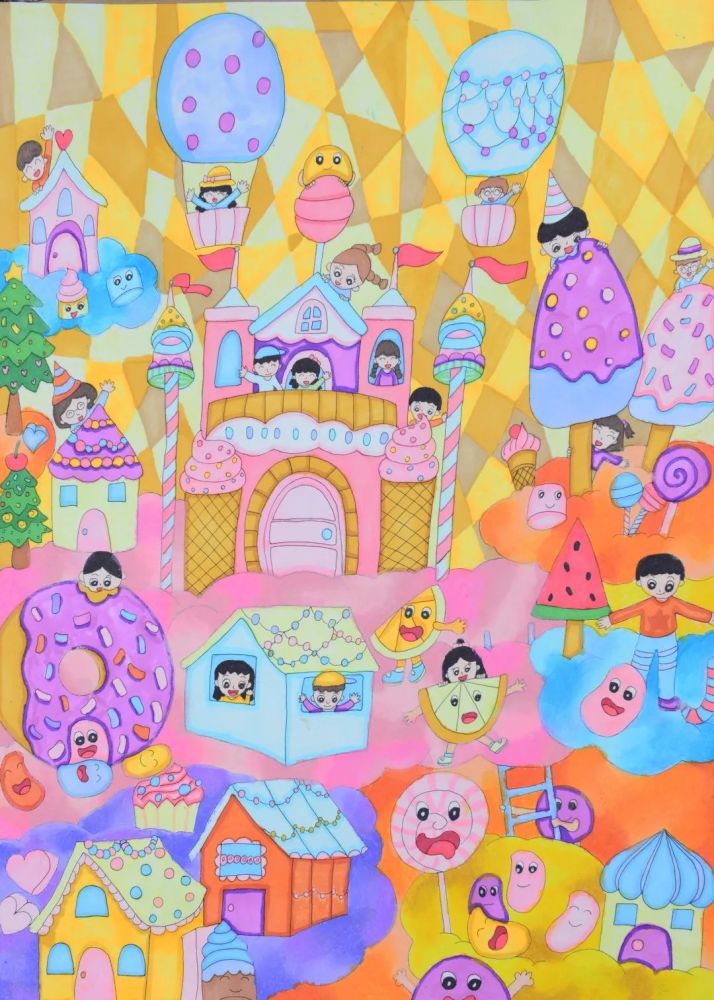 《梦幻世界》苏州市沧浪新城第一实验小学 谈依晨△《儿童梦幻乐园