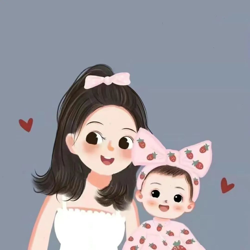 亲子头像宝妈可以用的母子母女头像
