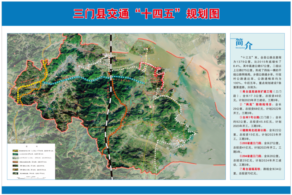 台州三门县再次曝光"十四五"综合交通规划图!涵盖今后五年项目