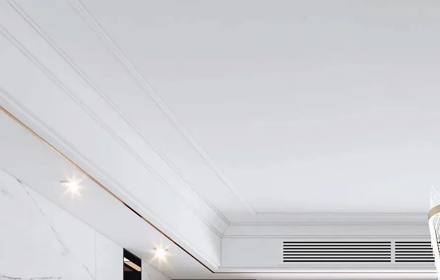 传统的吊顶,通常都会在吊顶底部设置嵌入式筒灯但是窄边双眼皮吊顶却