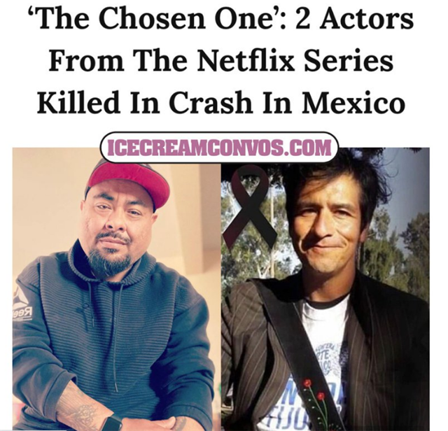 网飞新剧剧组两名演员当场死亡车祸现场照曝光官方发讣告哀悼