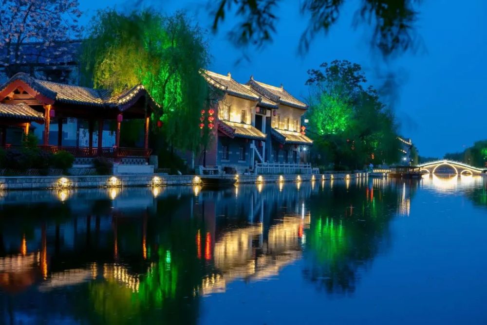 大美济宁南阳古镇暮色