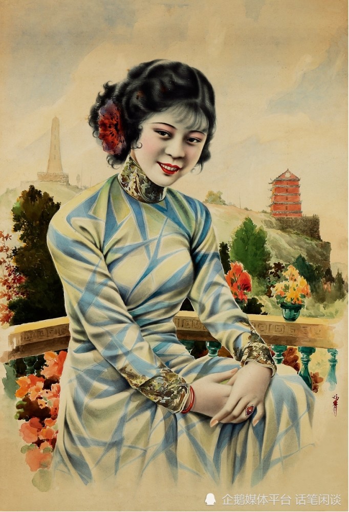 老上海月份牌广告画,一个产业催生一批画家,看了都说好_腾讯新闻
