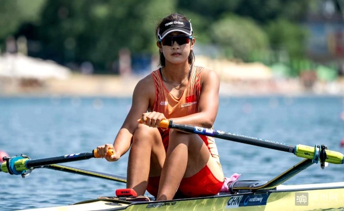 参加单人单桨比赛的鲁诗雨此前5月27至29日的世界杯