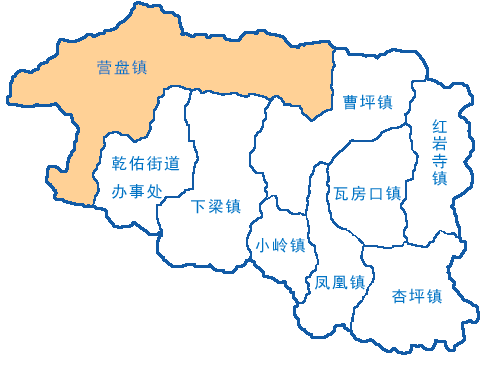 蓝田乡镇地图图片