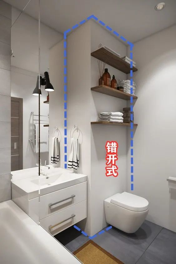 找到干湿分离的绝招了马桶与洗漱台做这些隔断三式分离分分钟