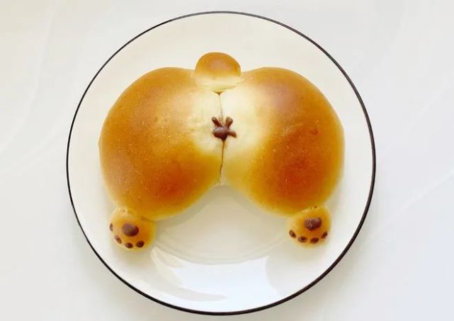 爆火的柯基臀面包,一挤就爆浆～可爱到没朋友!