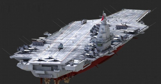 (004核动力航母想象图)