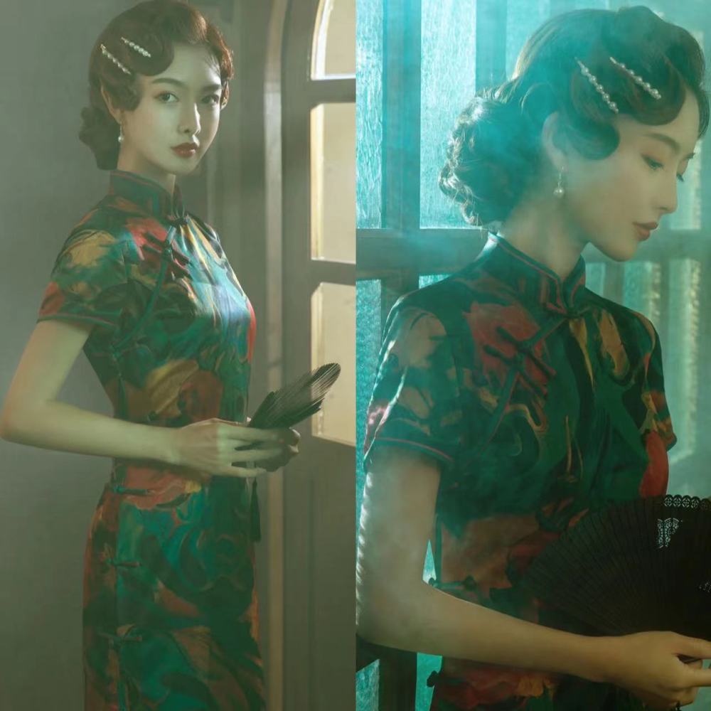 看了金陵十三钗的旗袍造型才发现如视觉盛宴既端庄又高贵