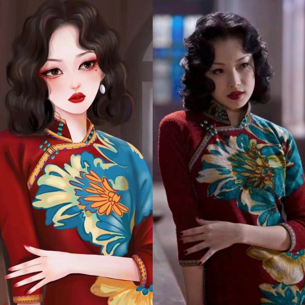 我觉得,之前韩雪模仿《金陵十三钗》就非常成功,无论是旗袍,妆容还是