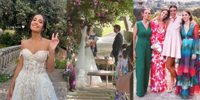 洛卡特利和妻子举行婚礼,基耶利尼,博努奇等人应邀出席