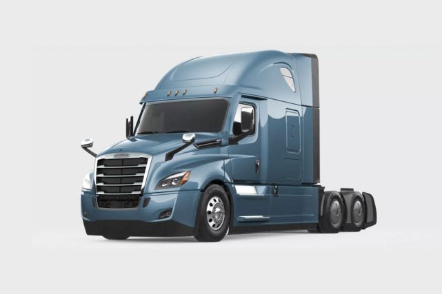 纯美式长头卡车,福莱纳cascadia 1.8米单间配底特律dt动力链