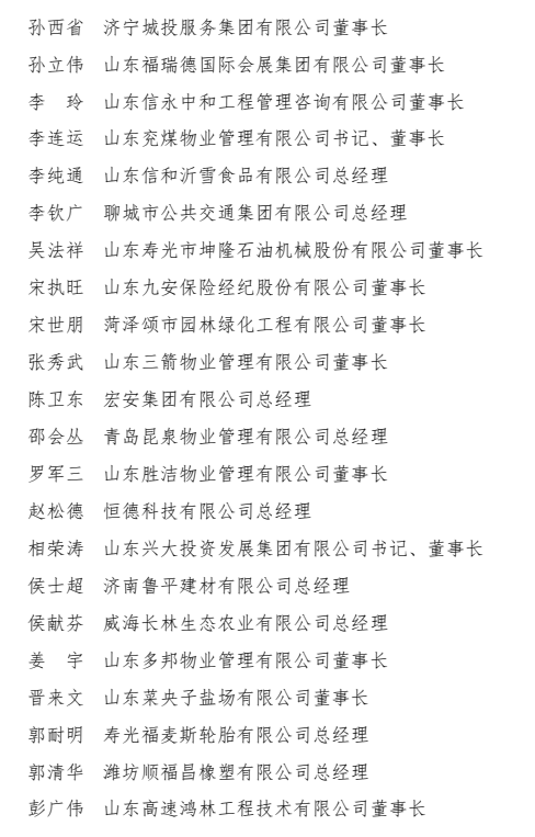 山东省诚信企业,山东省诚信建设示范企业公示