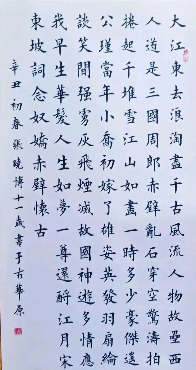 十二歲神童張曉博,堪稱全能小書家,精通各種書體,不輸書法家