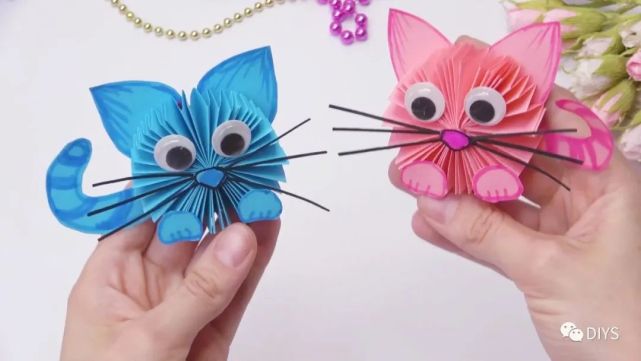 "手工制作"简单又可爱的立体小猫!-腾讯新闻