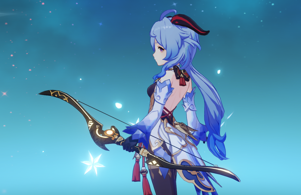 原神一年前舅舅偷跑两了把弓20结束了也没上甘雨都快急哭了