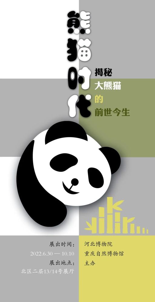 展览海报圆滚滚,慢吞吞,黑白照片,内八字……我们都喜欢大熊猫,可又对