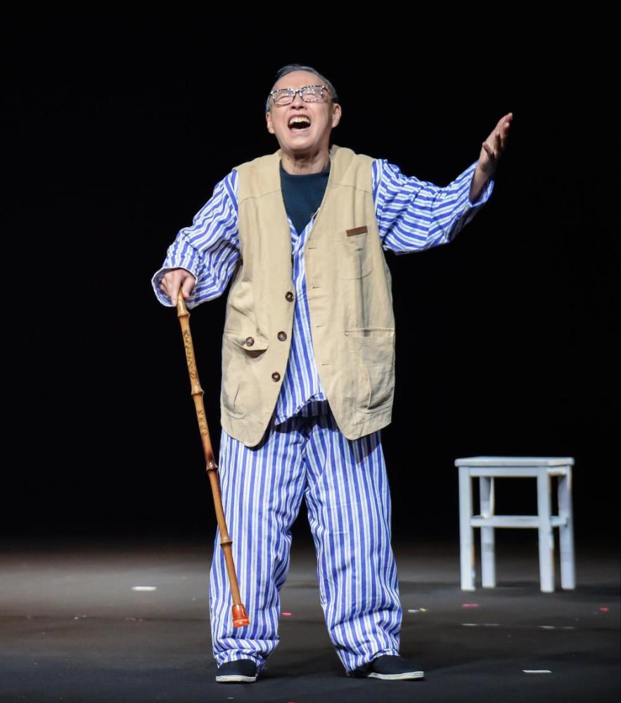 上戏剧艺社原创话剧《生命行歌》,饰演处于生命倒计时的老人陈阿公