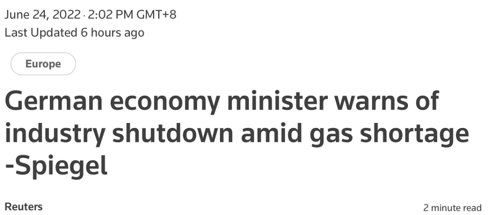 德副总理警告：若出现全国性天然气短缺，所有工厂都将停运