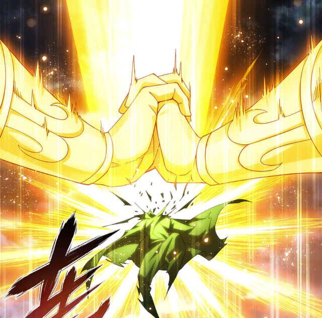 弱点发现之后,萧薰儿参战,金帝焚天炎用上,与萧炎合力形成全新斗技.