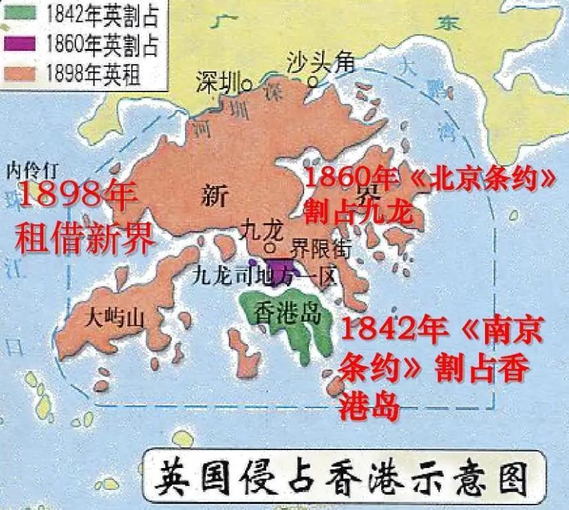 条约中有很多不合理的项目,其中丧失领土主权的一项,便是割让了香港岛