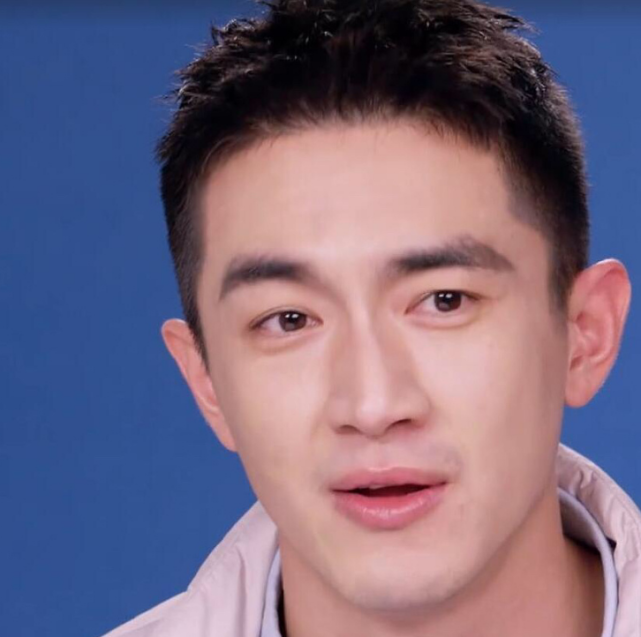 中可以清晰看出,林更新的鼻小柱下半段歪出很多,不是直挺挺的鼻梁类型