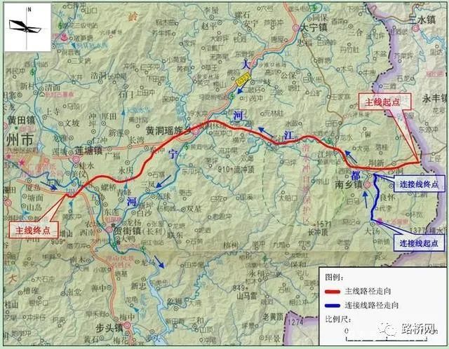 莲塘镇,终点位于贺街镇头塘镇北面,设贺州南互通与已通车的广贺高速