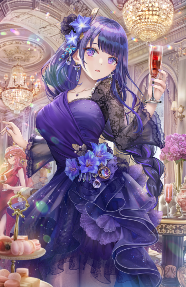 原神画师教米哈游骗氪这套雷神舞会礼服做成时装少说十亿