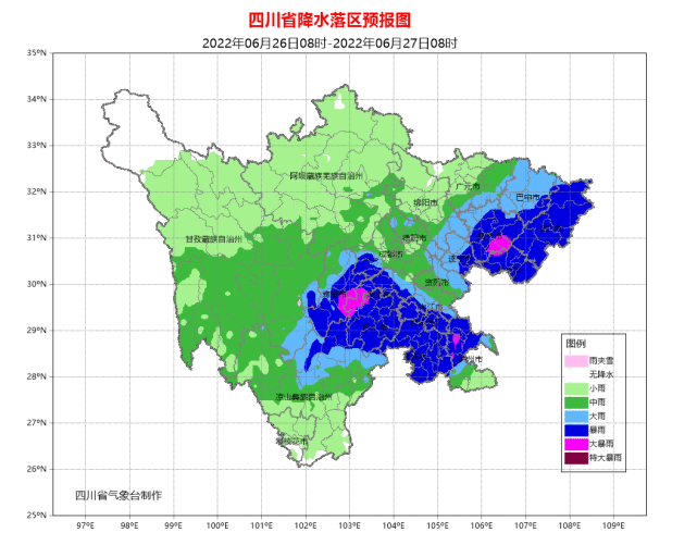 強降水雷電陣性大風綿陽發佈強對流天氣預報