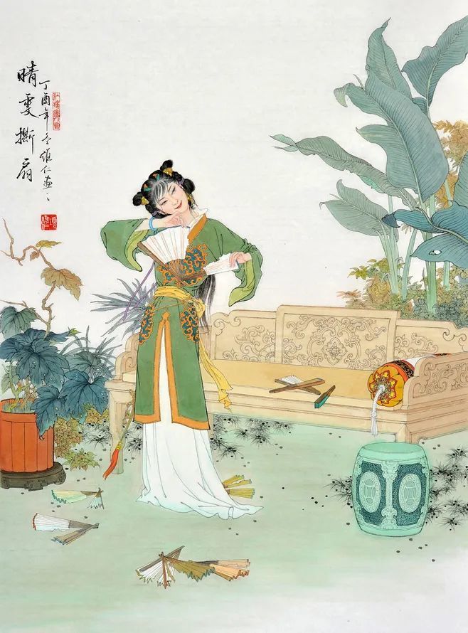 黛玉葬花晴雯撕扇同是红楼梦名场面8710版差距大