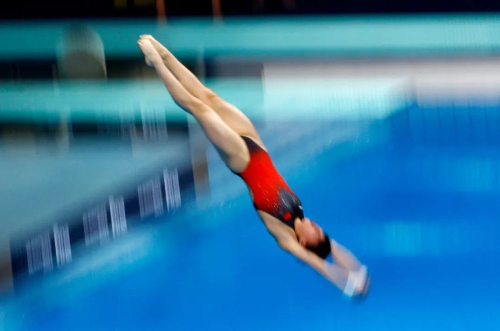 奥运会跳水特写图片
