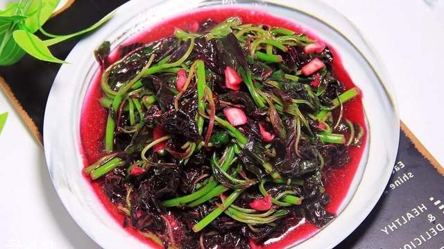 凉拌苋菜的家常做法,原汁原味,清热解毒开胃下饭,比吃肉还过瘾