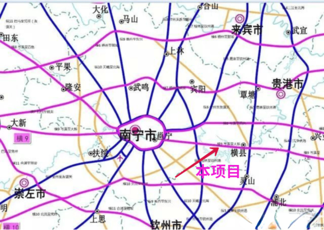 简称南横高速,它是岑溪(粤桂界)至大新公路《广西高速公路网规划(2018