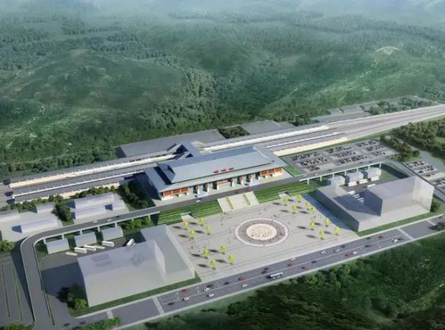 贵南高铁荔波站站房建设全面展开