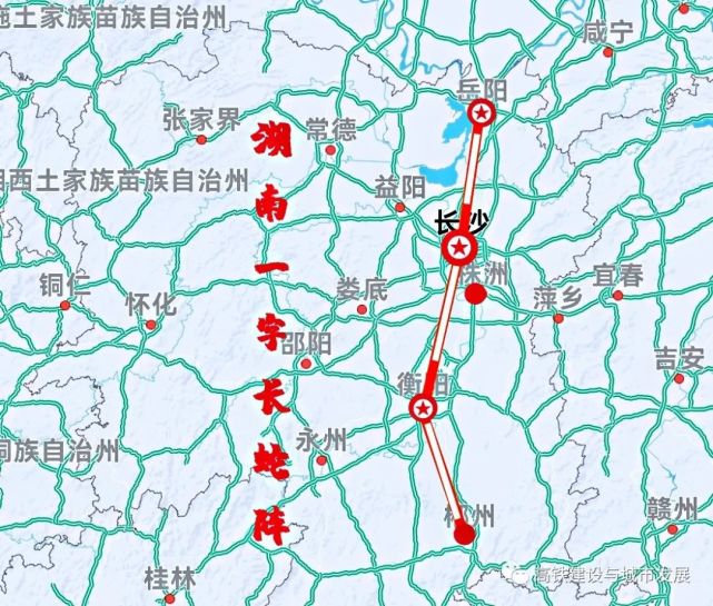 長江中游3省高鐵路網布局:湖北為三角形,湖南一字長蛇陣,江西十字交叉