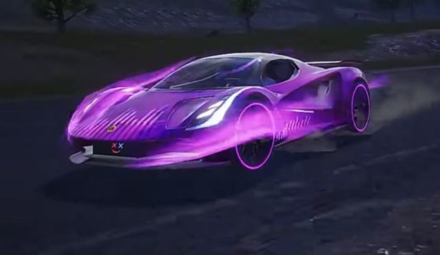 "吃鸡"红色品质车皮"路特斯"实战效果!光效拉满,炫酷十足!