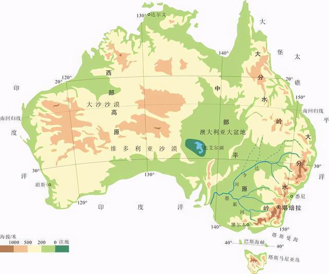 澳大利亚独占整个大陆,为何没有大型河流?