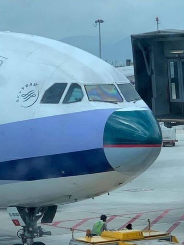 一架隶属于中国台湾"中华航空