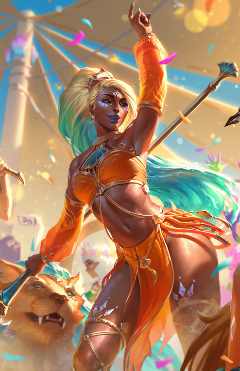 奈德丽:化妆师&人气歌手的双面魅力1英雄联盟带来的全新"海之歌"系列