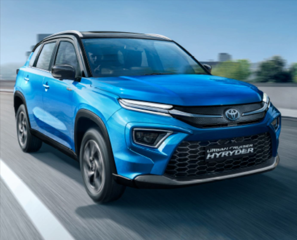 前脸像锋兰达,丰田推出全新urban cruiser hyryder混动suv
