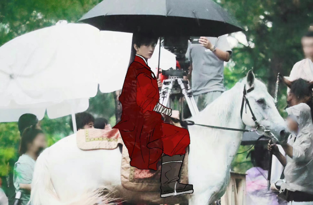 成毅莲花楼李相夷造型曝光白衣白马侠客行红衣劲装好帅