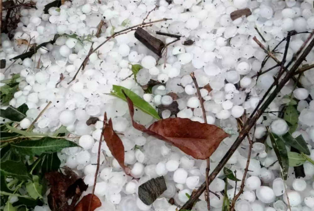 昨日嵩县出现直径5厘米冰雹,今天河南多地依然有强对流天气_腾讯新闻