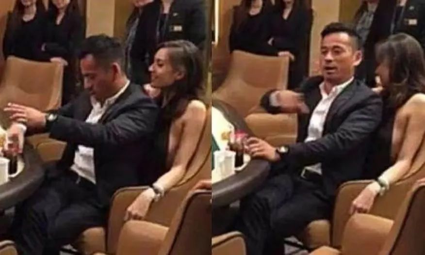 67最过分的时候,刘碧丽甚至当起了人肉靠垫,被洗米华坐在身下,全然