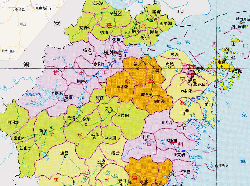 浙江省的區劃變遷11個地級市之一嘉興市為何有7個區縣