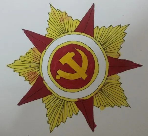党徽绘画绘制图片
